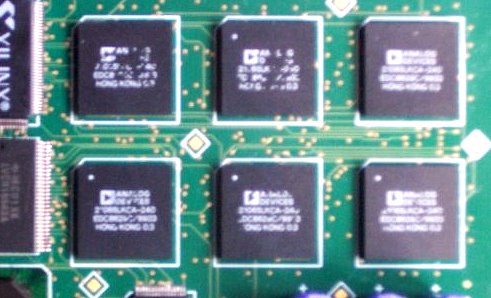 Multiple Analog Devices SHARC board
